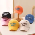 Kids Baseball Cap for Girl Boy Spring Summer Baby Embroidery Letter Sun Hat Children's Classic Solid