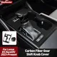 Carbon Fiber Decoration ABS LHD Left Hand Drive Car Center Console Gear Shift Knob Cover For Lexus