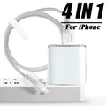 Étui de chargeur de téléphone pour Apple iPhone adaptateur secteur transparent TPU souple