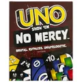 Mattel-Jeu de cartes UNO Show 'em No Mercy pour enfants adultes et fêtes de famille voyage avec