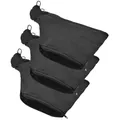 Mitre Saw Dust Bag Black Dust Collector Bag with Zipper & Wire Stand for 255 Model Miter Saw 3Pcs