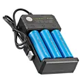 Chargeur de batterie au lithium aste charge indépendante pour 18650 16650 charge 18500 V 2 3 4