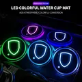 Porte-gobelet LED pour voiture lumière LED astronomique broderie Panamera Frenne Macan 911 718