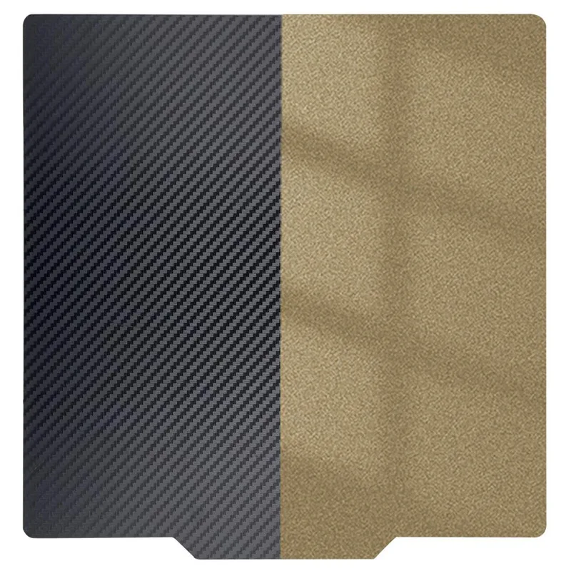 Strukturierte PEI- und Carbonfaser-PET-Bauplatte 305x305mm Flexibles Federstahl-Druckbett für Voron 2.4 300/Trident 300 3D-Drucker Image