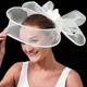 2024 neue Fascinator Hochzeit Hut Frauen elegante Fascinator Hüte Mode Milli nery Kirche Damen Party