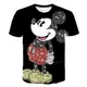 Miniso Cartoon Mickey Mouse Print T-Shirt Kinder Erwachsene T-Shirt Jungen Mädchen Sommer Mode
