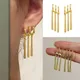 Anime Oronoa Zoro Cosplay Ohrringe Sauron lange Quaste Ohr clips goldene Anhänger Ohr stecker für