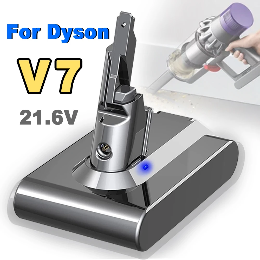 Handstaubsauger 4,0 Ah/6,0 Ah 21,6 V Akku für Dyson v7 Akku, SV11 Serie V7 FLUFFY V7 Animal Ersatzwerkzeuge Bateria Image