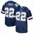 Vintage Men Dallas Cowboys Emmitt Smith Mitchell & Ness Navy Legacy Rugby Jersey Training Jersey