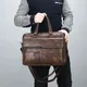 Neue Männer Aktentasche Tasche klassische Retro Pu Leder Luxusmarke Business Handtasche männliche