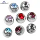 10pcs Mix Color 3 4 5 6mm Stainless Steel Piercing Ball 14/16G Lip Eyebrow Tongue Belly Navel Ring