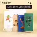 Kinbor carino Pocket Notebook Mini Agenda settimanale diario copertina rigida blocco note linea