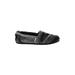 TOMS Sneakers: Slip-on Wedge Boho Chic Black Print Shoes - Women's Size 7 1/2 - Round Toe