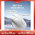 Lenovo M27 Wireless Bluetooth Mouse Dual Mode Connection Soft-Tone Keying Three-speed DPI Office