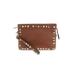 Vince Camuto Leather Crossbody Bag: Pebbled Brown Solid Bags