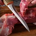 Couteau d'Élimination des Os et de Viande Accessoire d'Abattage Incurvé et Tranchant DS9195