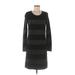 Ann Taylor LOFT Outlet Casual Dress - Sweater Dress: Black Dresses - Women's Size Medium