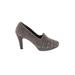 Clarks Heels: Gray Print Shoes - Women's Size 6 - Round Toe