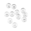 Perles rondes en verre soufflé transparent pour femmes boule de globe boucle d'oreille pendante