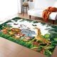 Tapis animal de dessin animé de la jungle pour enfants girafe tapis de discussion décoration de
