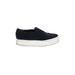 Vince. Sneakers: Slip-on Platform Casual Blue Solid Shoes - Women's Size 7 - Almond Toe