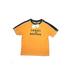 Tommy Hilfiger Short Sleeve Top Yellow Solid Crew Neck Tops - New - Kids Girl's Size 5