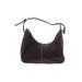 Stone Mountain Leather Shoulder Bag: Pebbled Brown Print Bags