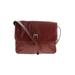 Wilsons Leather Leather Messenger: Burgundy Solid Bags