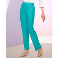 Blair Women's Slimtacular® Straight Leg Pull-On Pants - Blue - M - Misses