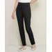 Blair Women's Everyday Slim-Leg Ponte Knit Pull-on Pants - Black - PXL - Petite