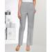 Blair Women's Herringbone Straight Leg Pull-On Pants - Grey - S - Misses