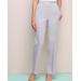 Blair Women's Herringbone Straight Leg Pull-On Pants - Grey - PS - Petite Short