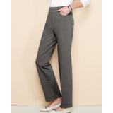 Blair Women's Slimtacular® Ponte Knit Straight Leg Pants - Grey - 3X - Womens