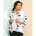 Blair Women's Pattern Of Dots Jacket - White - S - Misses