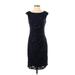 Lauren by Ralph Lauren Cocktail Dress - Sheath: Blue Stars Dresses - Women's Size 4