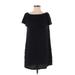 Velvet by Graham & Spencer Casual Dress - Shift: Black Solid Dresses - Women's Size Small