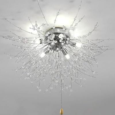 Goeco - Kristall-LED-Deckenleuchte, moderner Feuerwerk-Kronleuchter, dimmbare Deckenleuchte 3000 k Image