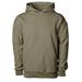 Independent Trading Co. IND280SL Avenue Pullover Hooded Sweatshirt in Olive size Small | Cotton/Polyester Blend