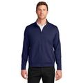 Port Authority K881 C-FREE Double Knit Full-Zip Jacket in True Navy Blue size 4XL | Recycled polyester/spandex interlock knit blend