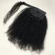 extensions de cheveux queue de cheval extensions afro crépus bouclés cheveux humains wrap autour de queue de cheval remy extensions de cheveux clip dans les extensions de cheveux avec pâte magique