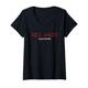 Damen Black Edition Rotes Outfit In Der Schwarzen Ausgabe Humor T-Shirt mit V-Ausschnitt