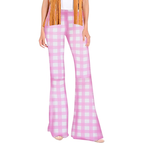 Retro Vintage Boho 1970er Hose Schlaghosen Weit geschnittene Hose Hippie Kostüm Damen Maskerade Party / Abend Junggesellinnenabschiedsparty Pride Parade Erwachsene Hose Image