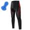Herren Fahrradhosen Fahhrad Unten MTB Mountain Rennrad Sport Graphic 3D-Pad Atmungsaktiv Schnelltrocknend Feuchtigkeitsableitung Gelb Rot Polyester Spandex Bekleidung Fahrradbekleidung