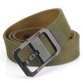 Men's Tactical Belt Canvas Belt Nylon Belt Waist Belt Black White Alloy Durable Adjustable Plain Outdoor Daily