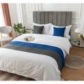 Hotel Bed Runner, Bed Tail Scarf, Bed Flag, High-End Modern and Simple Homestay, Hotel Bed, Tail Pad, European Style Light Luxury Bed Cover, Double-Sided