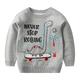 Kids Boys Sweater Animal Long Sleeve Crewneck School Adorable 2302 red Fall Clothes 3-7 Years