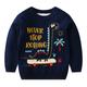 Kids Boys Sweater Animal Long Sleeve Crewneck School Adorable 2302 red Fall Clothes 3-7 Years