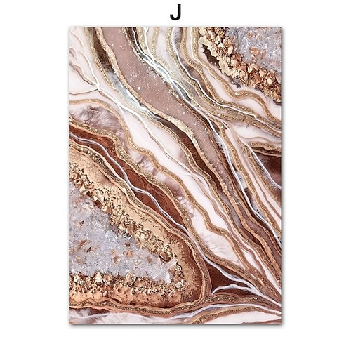 1 Panel abstrakte Drucke/Poster Luxus rosa blau gold Wandkunst modernes Bild Wohnkultur Wandbehang Geschenk gerollte Leinwand ungerahmt, ungedehnt Image