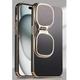 Lens Sunglasses Hard Clear Holder Phone Case For iPhone 12 13 14 15 Pro Max Shockproof Silicone Acrylic Stand Phone Case