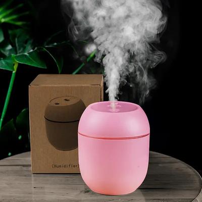 USB Portable Air Humidifier 7.44oz Essential Oil Diffuser Modes Auto Off With LED Light For Home Car Mist Maker Face Steamer Car Air Fresheners For Classroom School Bedroom Office